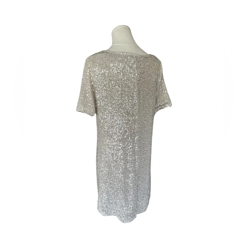7 For All Mankind Sequin Sheath Mini Dress Womens Size Medium
